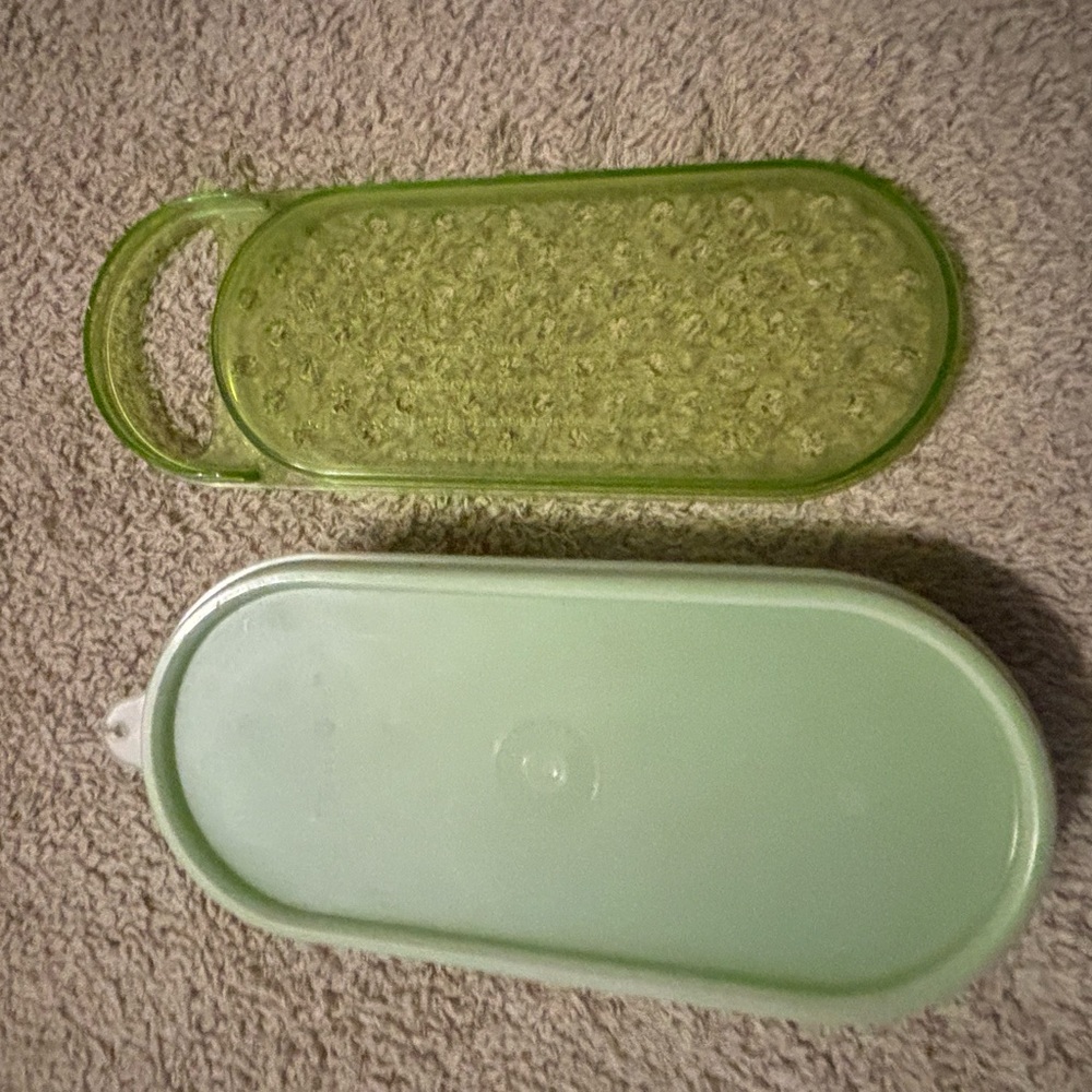 Tupperware Green and Light Green Food Storage Containers